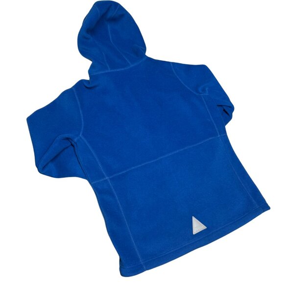 LL.Bean Kids' Mountain Classic Fleece Hoodie – Blue, Size L (14-16) – Like New - Picture 9 of 10